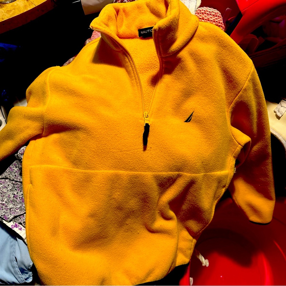 Nautica Men's Yellow Sweater